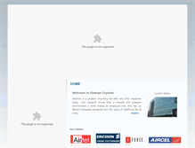Tablet Screenshot of globsyncrystals.com
